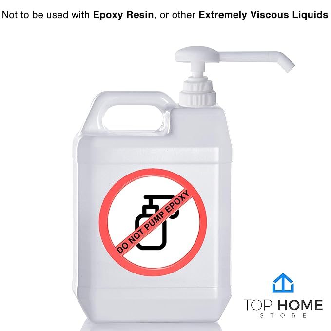 Heavy Duty Anti Drip Replacement Gallon Pump Dispensers, Suitable for Shampoo, Conditioner, Paint and Condiments, 2 Pieces, includes 2 Five Inch Tube