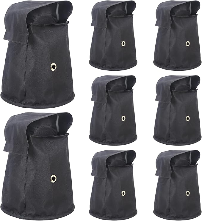 MAD OWL LED Par Light Rain Cover, Waterproof Outdoor Par Light Protection, Weather Shield for Stage Lighting, Hanging Mini LED Light Rainproof and Dustproof Accessories 8Pack Black