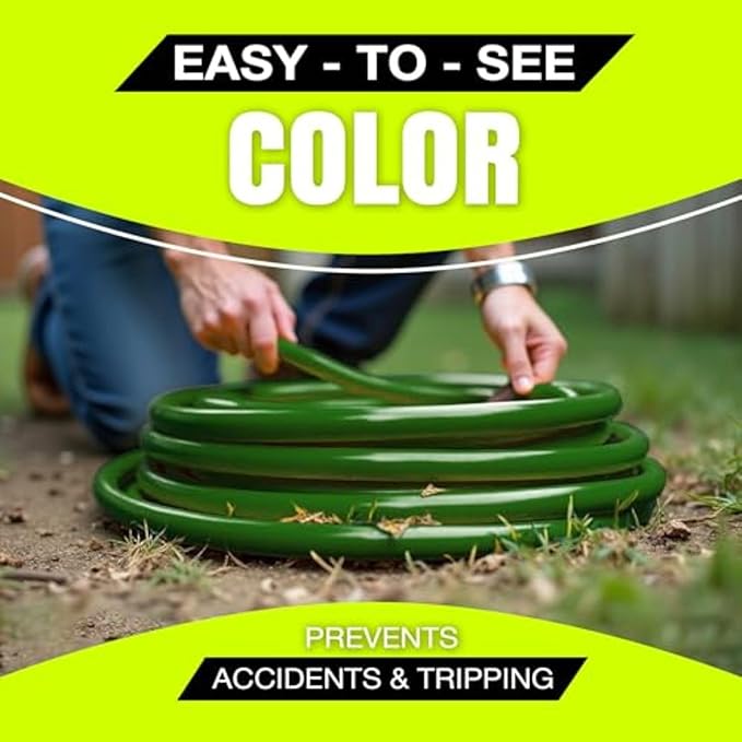 10ft Outdoor/Indoor Extension Cord 12/3 Gauge Extra Heavy Duty 3 Prong SJTW, Waterproof, Flexible Cold-Resistant Long Power Cord,15A 125V 1875W, Green by LifeSupplyUSA