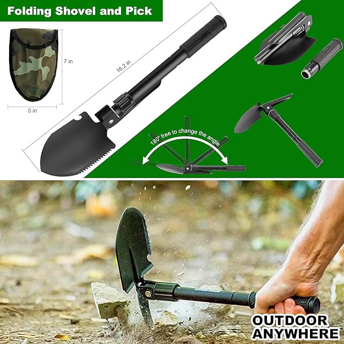 Survival Kits, Gift for Men Dad Husband, 142 in 1 First Aid Kit, Emergency Kits, Survival Gear and Equipment with Molle Pouch for Camping Hiking Outdoor