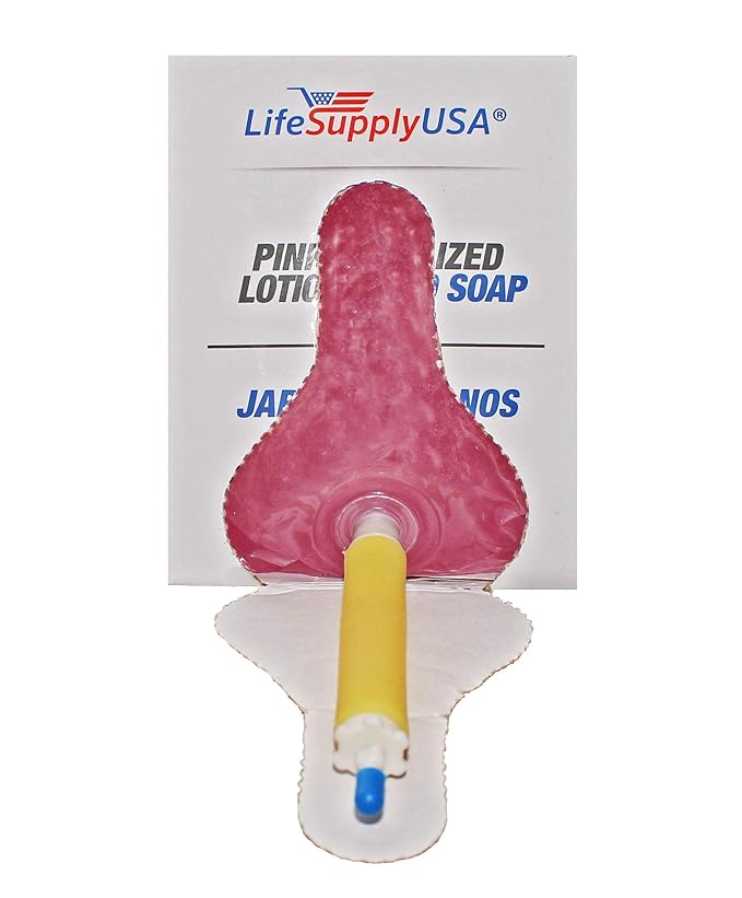 LifeSupplyUSA Case of 1 Pink Pearlized Liquid Lotion Hand Wash Soap 800ml Dispenser - Refill Pouch Bags