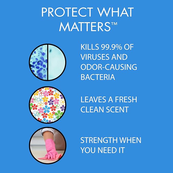 In-Cide Disinfectant Spray EPA Registered Kills 99.9% of Germs Norovirus MRSA – Multi Surface Cleaner for Homes Schools Hospitals Fresh Scent 32 oz 2 Pack