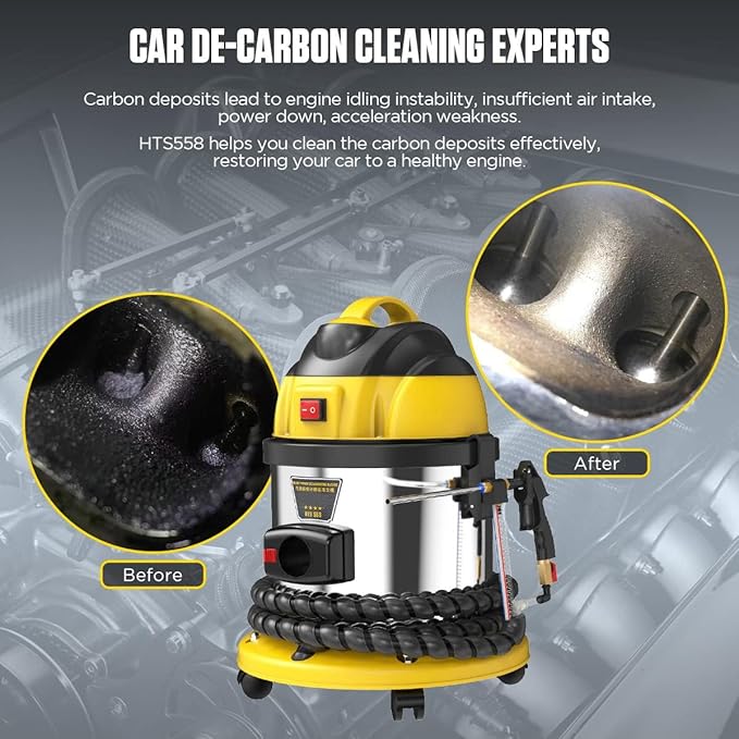 Automotive Engine Intake Pipe Valve Clean Machine Valvetronic System Walnut Powder Sand Carbon Deposits Cleaner Automotive Cleaning Tools Walnut Sand DE-Carbon Cleaner Engine System Cleaners 110/220V