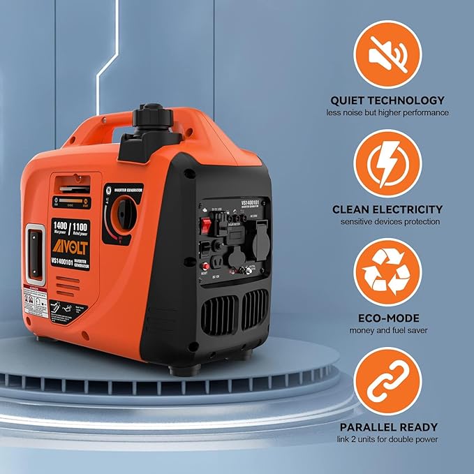 AIVOLT Inverter Generator 1600W Gas Powered Portable Generator