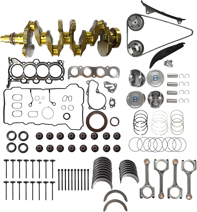 G4NA Engine Rebuild Overhaul Kit Crankshaft Timing Chain Kit Piston Kit Connecting Rod Main & Rod Bearings Fit For Hyundai Creta/Elantra/i40 Kia Carens/K3/KX3 2.0L 2011–2022 23110-2E501 20910-2EA00
