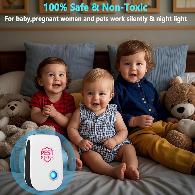 Ultrasonic Pest Control Repelle 10 Packr, Mouse Traps Indoor for Home Mosquito Repellent Electronic Pest Repellent Plug in Cockroaches, Mice, Spiders, Ants, Bugs for House Kitchen Garage