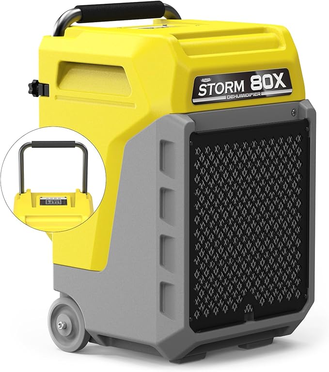 ALORAIR 170 Pints LGR Commercial Dehumidifier with Pump & Drain Hose, Portable Insutrial Dehumidifier for Basments, Home, Job Sites, Fit for 2,100 Sq.Ft Space with Wheels