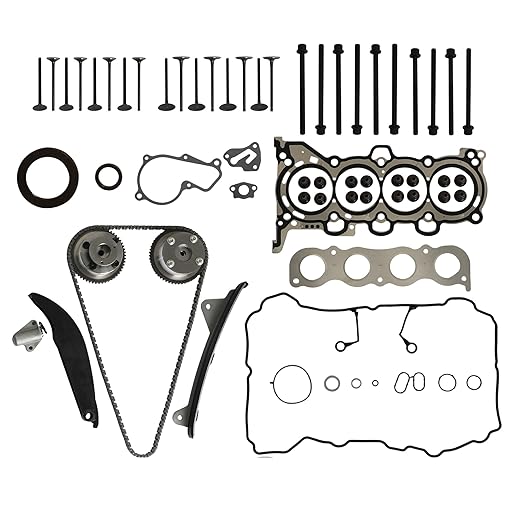 G4NH 2.0 Engine Rebuild Overhaul Kit w/Crankshaft Con Rods Pistons Head Gasket Set Timing Chain Kit VVT Gears Fit for Hyundai Elantra Kona Tucson Kia Forte Soul Seltos 2.0L 2017-2022,231102E501