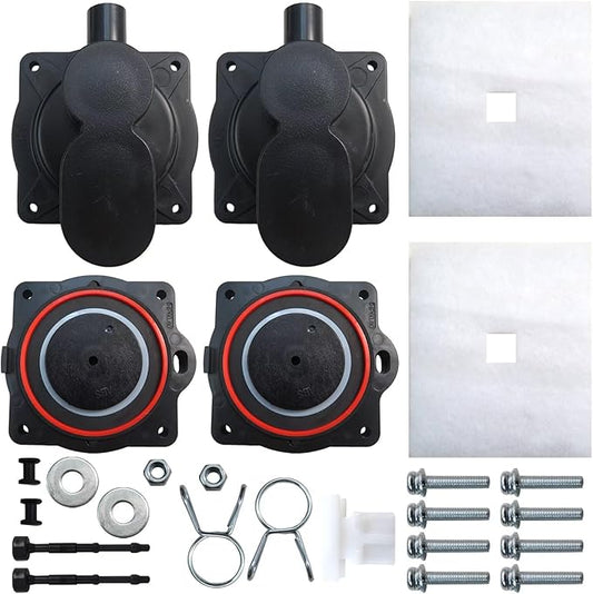 Upgraded Air Pump Rebuild Complete Kit for Hiblow Models HP-60-xxxx and HP-80-xxxx (style A)