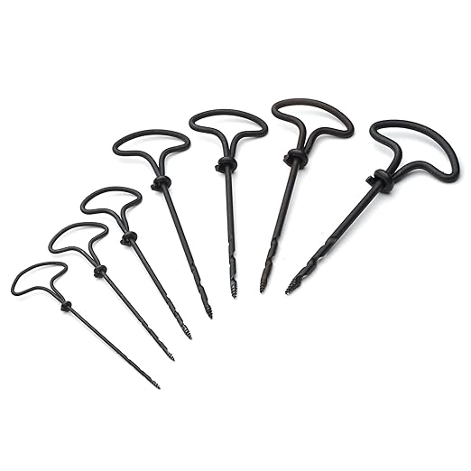 Kings County Tools Steel Twist Gimlets | Set of 7 Sizes | Perfect for Starting Pilot Holes | Works Quickly & Easily – Just Push and Twist | European Made Quality | Must Have for Hanging Pictures