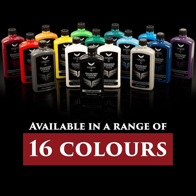 Car Gods Iris Custom Color Dark Red 3-in-1 Polish Wax Color Restorer & Scratch Remover, 16 Colors Available, 17 Fl Oz