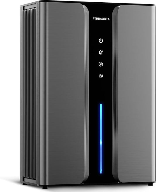 95oz Home Dehumidifier, (950 sq.ft) Quiet dehumidifier for Bedroom Bathroom with Drain Hose, with Air Reusable Filter Indoor deshumidificador for Basement RV Closet