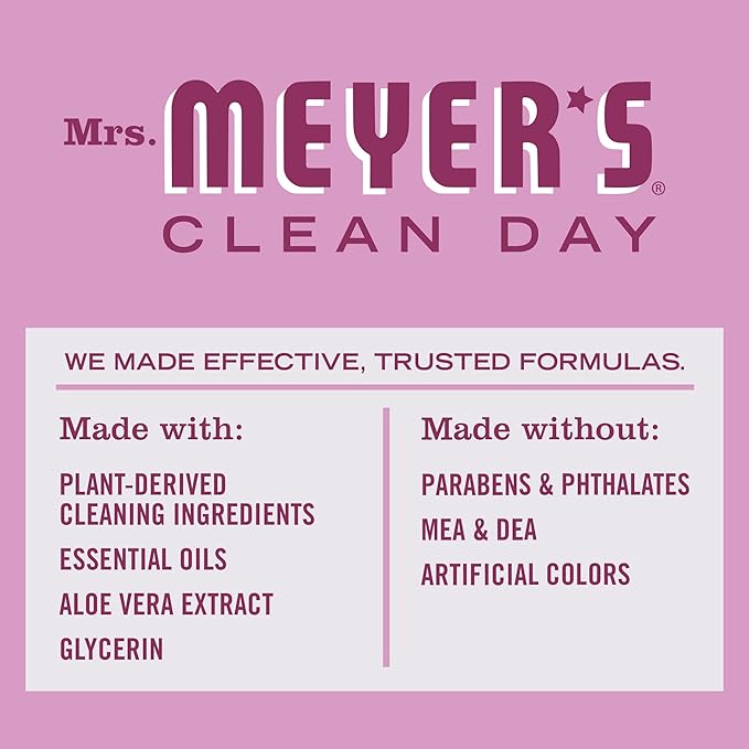 MRS. MEYER'S CLEAN DAY Liquid Dish Soap, Biodegradable Formula, Peony, 16 fl. oz