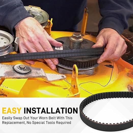 33-Inch Deck Timing Belt for 754-04136 954-04136, for Cub Cadet/Troy-Bilt Lawn Mower, Deck Drive Belt Replacement Accessories