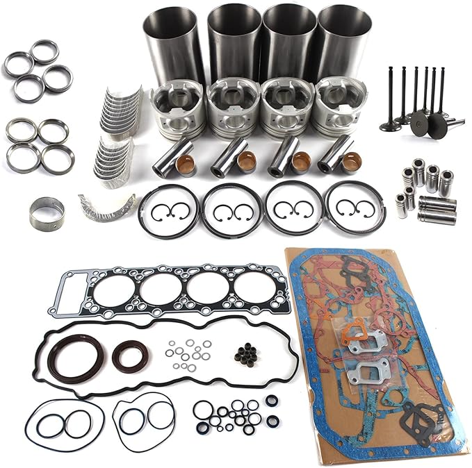 4M40 Engine Overhaul Rebuild Kit with Valve Kit for Mitsubishi 4M40 4M40D 4M40T Engine for Sumitomo SH60 Excavator Engine Repair Aftermaket Parts