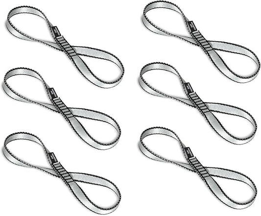 18MM Nylon Climbing Sling Runner - 23KN CE2008/EN566 Certified Outdoor Climbing Webbing for Rock Climbing, Rappelling, Mountaineering, Swing Gear, Outdoor Adventures & Emergency Anchoring
