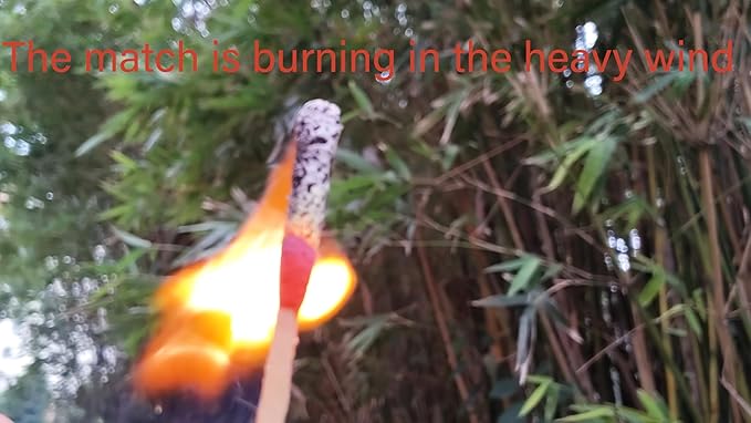 Fire Starter Kit – 6 Magnesium Shaving Packs + Waterproof Windproof Matches in Metal Tin – Emergency Fire Making Kit for Camping, Hiking, Survival, Prepping