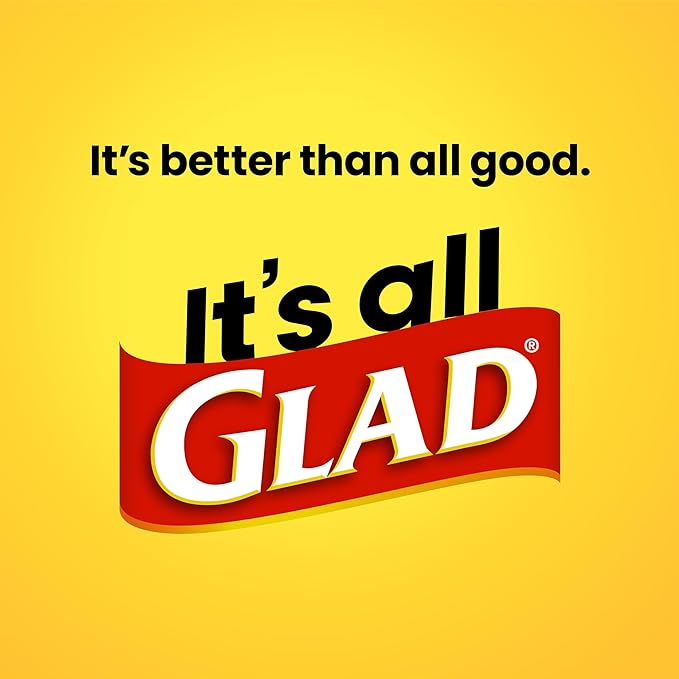 Glad Trash Bags, Strong Quick-Tie Large Garbage Bags - 30 Gallon - 21 Count (Package May Vary)