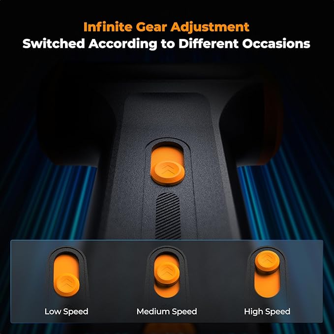 K&F Concept Compressed Air Duster, 3 Gear Adjustable 110000RPM Electric Air Duster, Adjustable&Portable Air Blower for Deep Computer Clean, Keyboard, Car Dry, Home - Replace Compressed Air Cans