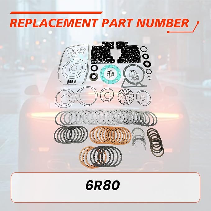 6R80 Transmission Master Rebuild Kit, Compatible with 2009-2014 Expedition F-150 2005-2017 Mustang 2007-2014 Ranger, Automotive Replaces Transmission Overhaul Steel Part with Clutch Plates Kit