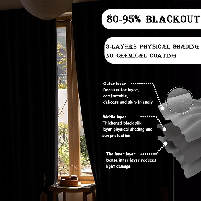 Room Divider Curtains with Ceiling Track, 95% Blackout Heavy Curtains Noise Reduction Privacy Curtain System Kits, 10 ft Wide x 9 ft Tall, Dark Grey, 1 Panel