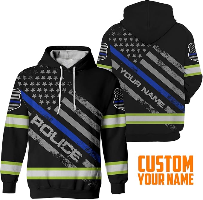 Matedecor High Visibility Hi Vis Hoodie for Men - Jobs Collection Custom Name Class 3 Reflective Safety Workwear