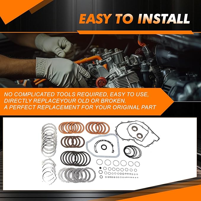 A4CF1 A4CF2 Transmission Master Overhaul Rebuild Kit 4Speed Suitable for Hyundai 2007-2010 Elantra 2006-2009 Spectra 2.0L After-Market Parts