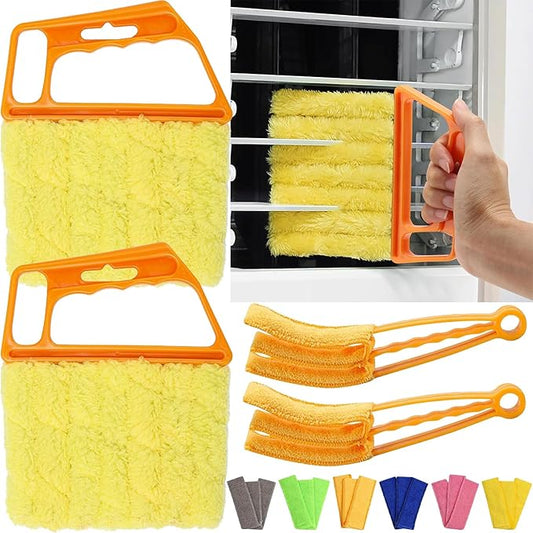 10Pcs Window Blind Cleaner Duster Set, Washable Dusting Cleaner Air Vent Cleaning Tool