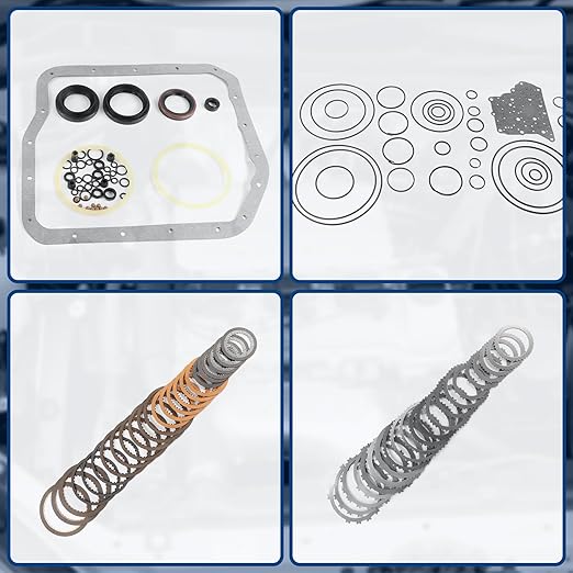 U240E U241E Auto Transmission Master Rebuild Kit with Clutch Discs Gasket Transmission Rebuild Kit Fits for 2000-2004 Avalon 3.0L, Fits for 2010-2014 Camry 2.5L, Replace OE T13600B U240E U241E