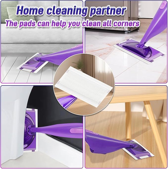 40Pack Mopping Pad Refill for Wetjet Mop Compatible with Wet Pads Refill Replacement for Wet Jet Pads Disposable Multi Surface Floor Mop Pads, Thickness & Absorbent