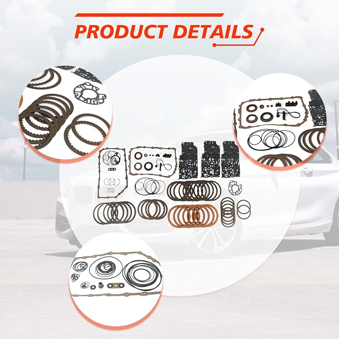 6L90 Transmission Master Rebuild Kit, Compatible with Escalade Suburban Yukon XL Silverado Express1500 2500 3500 2006-UP, Transmission Rebuild Overhaul Seals Set Replaces 6L90E 6L80 6L80E