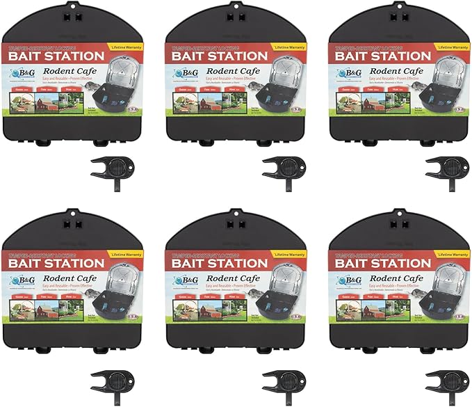 Rodent Café - Case Pack of 6 Stations + 6 Keys