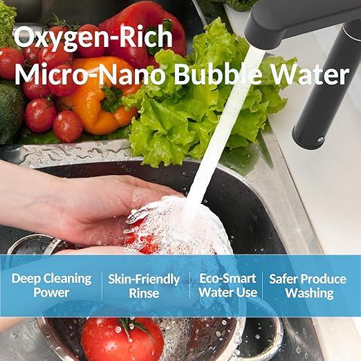 Suiysuim 800 GPD Tankless Reverse Osmosis System, 6-Stage Under Sink RO Water Filtration System, NSF/ANSI 42 Certified, Dual Outlet for RO and Microbubble Water, 2:1 Pure to Drain, N2-S