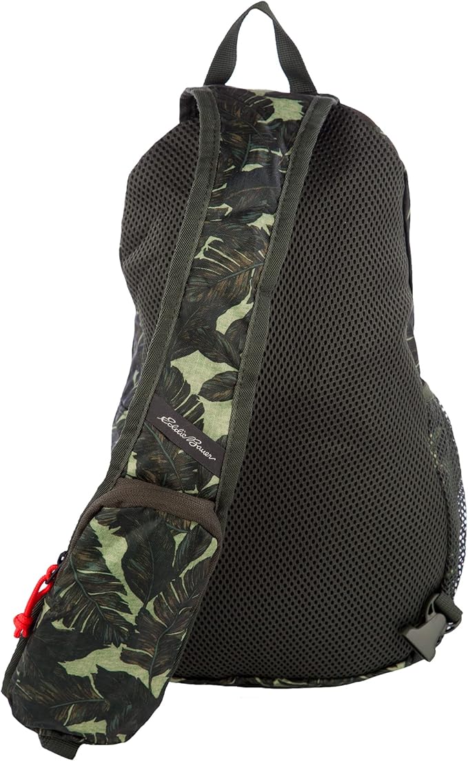 Eddie Bauer Stowaway Packable Sling Bag | Foldable | Travel | Outdoor | Lightweight | Compact | Everyday Carry | Ripstop Nylon | 10L - Dark Loden