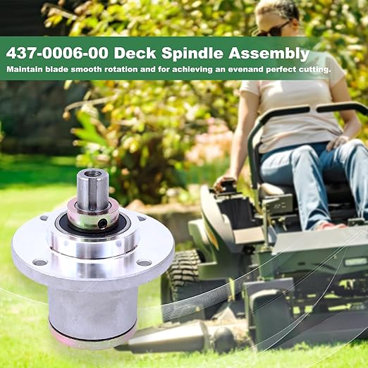 437-0006-00 Deck Spindle Compatible with Spartan Mowers 2017-2022 RZ, 2019-2022 RZ Pro, 2019 RZ Tuff Torq, 2020-2022 RZ HD