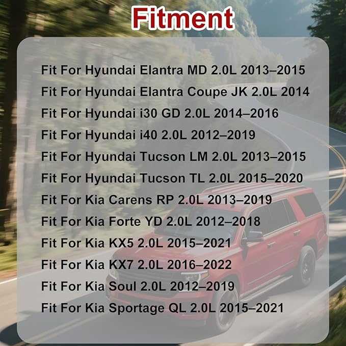 G4NC 2.0 Engine Rebuild Overhaul Kit w/Crankshaft Head Gasket Set & Connecting Rod Piston Vavles Fit For Hyundai Tucson Elantra Kia Sonata Sportage Forte Carens Soul 2.0L 2014-2019 23040-2E000