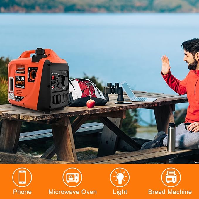 AIVOLT Inverter Generator 1600W Gas Powered Portable Generator
