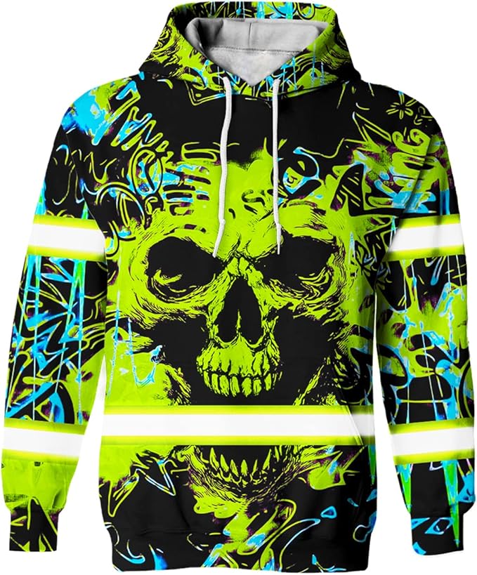 Color US Flag High Visibility Hoodie for Men Women Reflective Tapes Safety Workwear for Worker Runner Patriotic