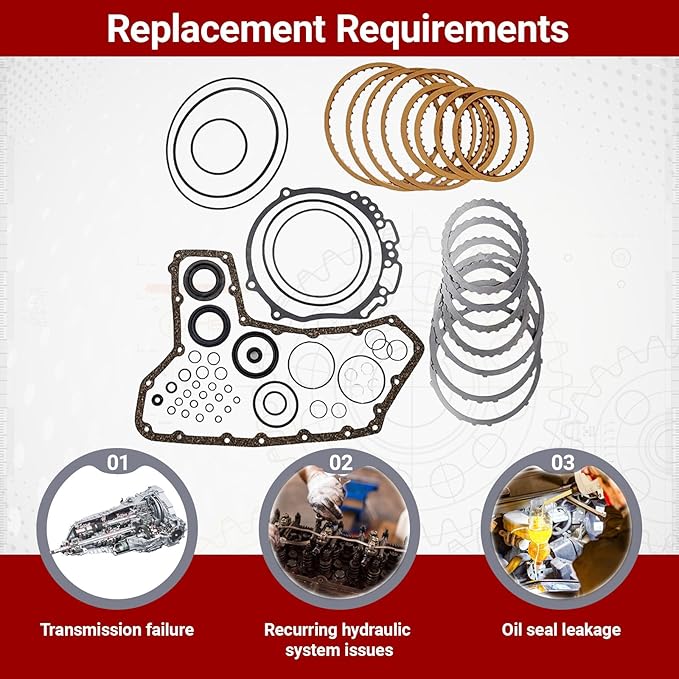 JF010E RE0F09A CVT Transmission Master Rebuild Kit 1set Compatible with Altima Maxima Murano 3.5L 2011-UP Direct Rebuild Overhaul Kit Replacement OE Number B181820C B181880C W181881C