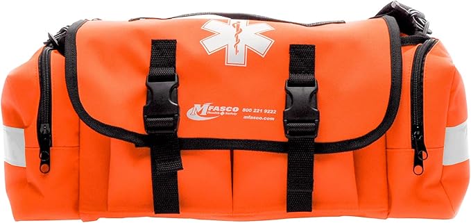 MFASCO Portable Large First Aid Kit - Fully Stocked EMT Style Bag, 250 Pieces Emergency Kit for Outdoors, Meets OSHA 2021 - First Aid Kit Car Essential for Travel & Camping