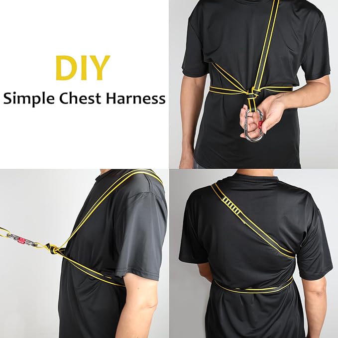 18mm Nylon Climbing Sling Runner 23KN CE2008/EN566 Certified - Webbing Straps for Outdoor Rock Climbing, Rappelling, Swing, Yoga Hammock etc
