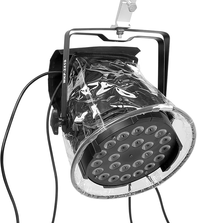 MAD OWL LED Par Light Rain Cover, Waterproof Outdoor Par Light Protection, Weather Shield for Stage Lighting, Hanging Mini LED Light Rainproof and Dustproof Accessories 8Pack transparent