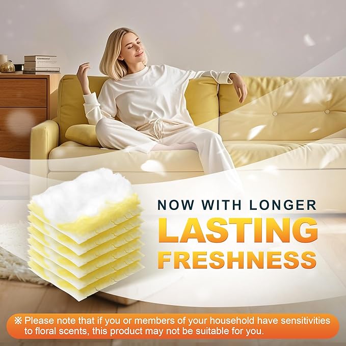 JOYMOOP Disposable Dusters for Cleaning, Heavy Duty Refills, Multi-Surface Dusting Brush for Pet Hair and Home Cleaning - Yellow