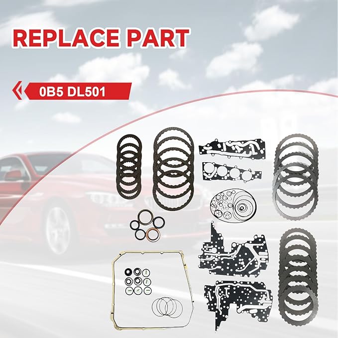 0B5 DL501 Auto Transmission Master Rebuild Kit Overhaul Fits for 2008-2016 A3 1.8L 2010-2016 A5 2.0L Auto part