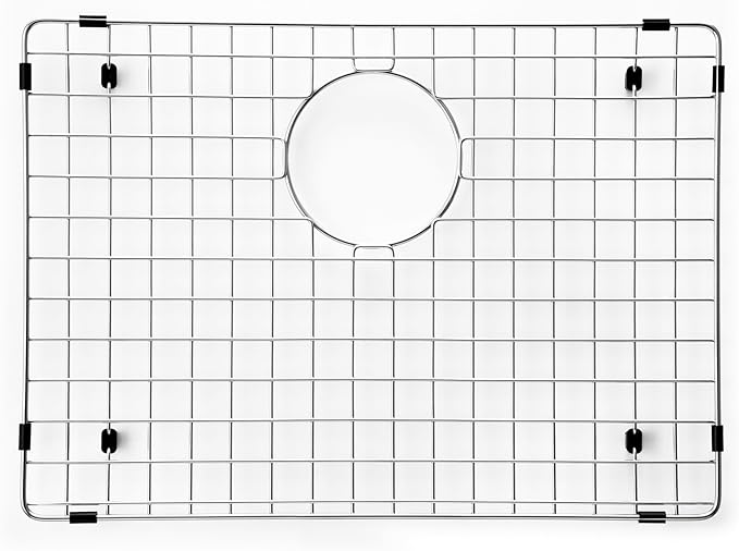 Houzer 629808 Wirecraft Stainless Steel Bottom Grid - Fits Only Houzer Quartztone Granite Sink Models G-300 and G-300U, Durable Metal Sink Protector Grate for Bottom of Sink