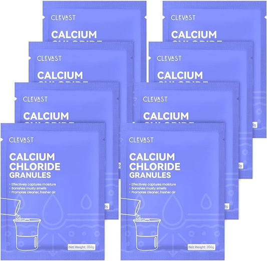 CLEVAST Refill Bag Suitable for All Brands, 8 Packs, 6.3 lb, Moisture Absorbers Refillable Beads, 12.5OZ/Pack, Unscented