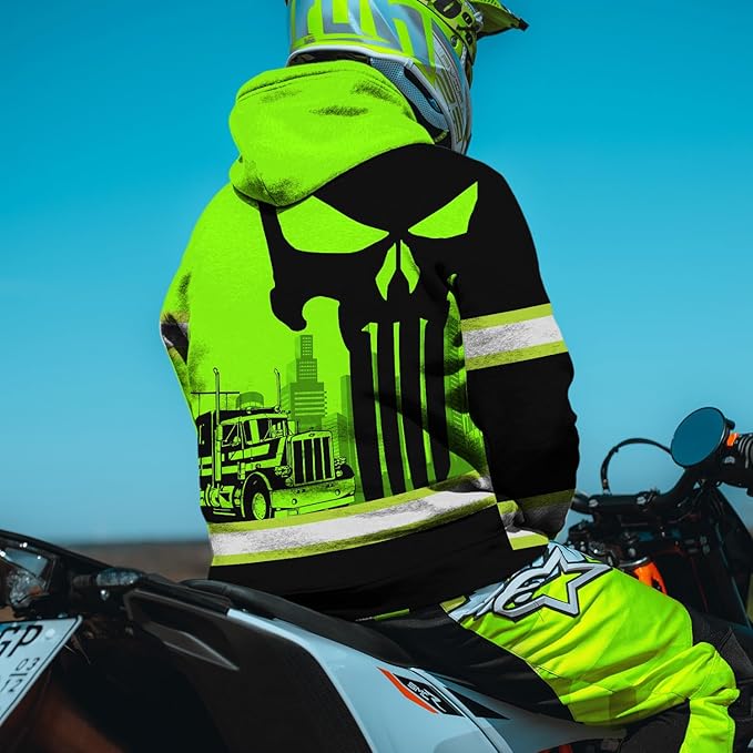 Matedecor High Visibility Hi Vis Hoodie for Men - Jobs Collection Custom Name Class 3 Reflective Safety Workwear