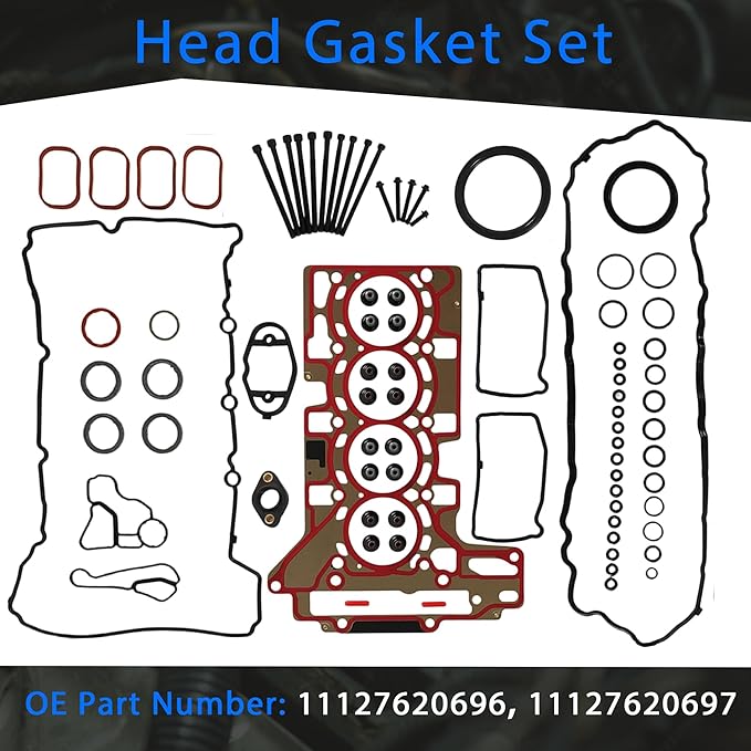 N20 Engine Rebuild Overhaul Kit w/Head Gasket Kit Crankshaft Piston Contecting Rods Bearing Set For BMW 220I 328I 528I Z4 2012-2016 228I 328D 428I 2014-2016 320I X1 X2 X3 X4 2.0L 2012-2018