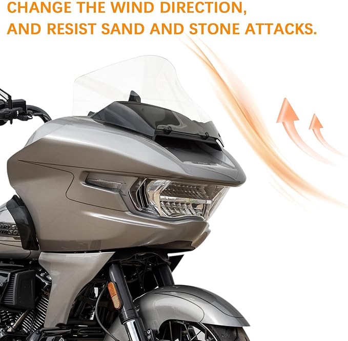 12" Windscreen Windshield Compatible with Harley Road Glide CVO/SE FLTRXSE 2023 2024 FLTRX 2024 CVO ST FLTRXSTSE 2024,Clear