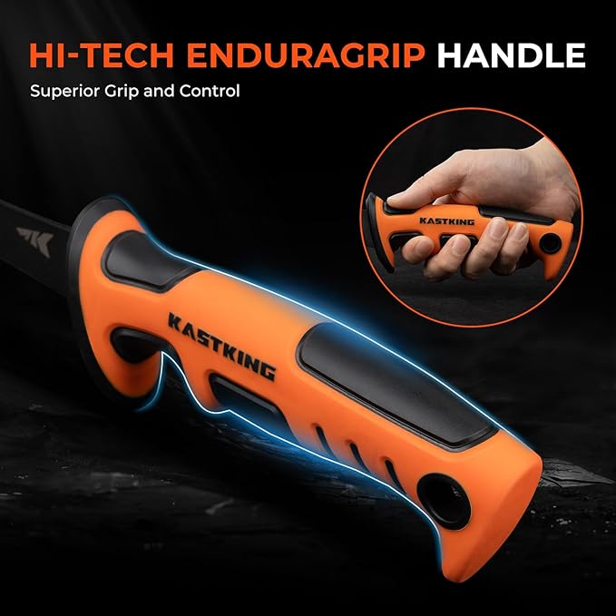 KastKing Ultimate Angler 7" Finesse Fillet Knife, Ultra-thin Flexible Blade, Razor Sharp Corrosion-resistant Vanadium Stainless Steel Fishing Knife, Includes Sheath with Sharpener & Carabiner